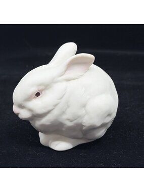 Vintage Cybis Mr. Snowball Bunny Rabbit Figurine Bisque Porcelain 3.5” USA